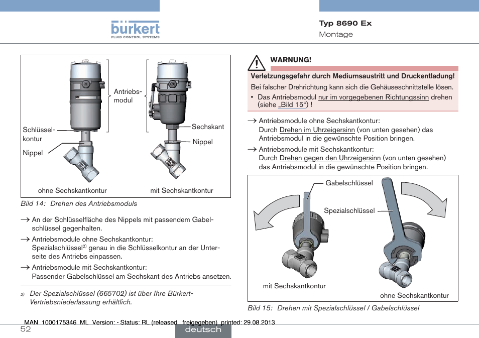 Burkert Type 8690 User Manual | Page 52 / 100