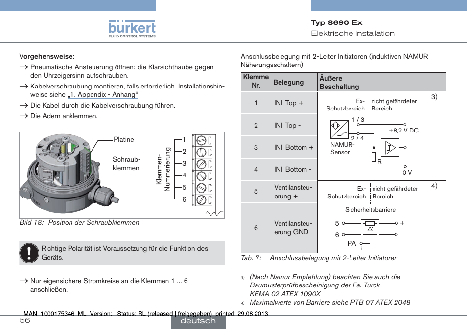 Burkert Type 8690 User Manual | Page 56 / 100