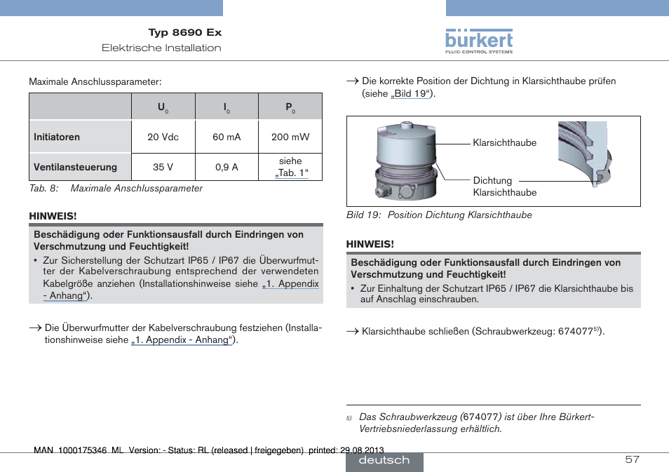 Burkert Type 8690 User Manual | Page 57 / 100