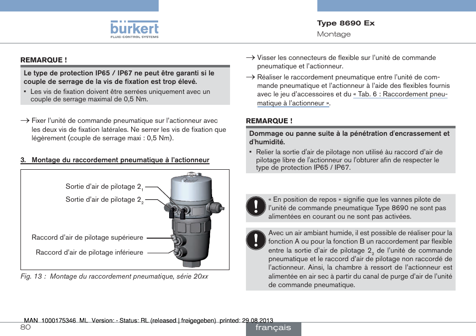 Burkert Type 8690 User Manual | Page 80 / 100