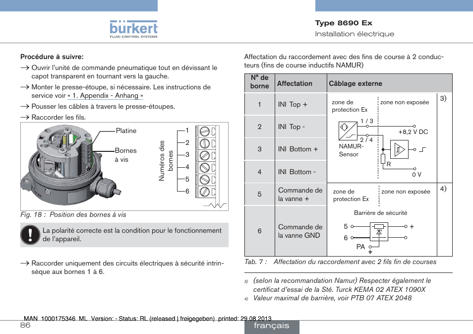 Burkert Type 8690 User Manual | Page 86 / 100