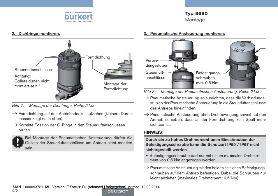 Burkert Type 8690 User Manual | Page 42 / 88