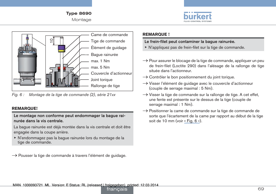 Burkert Type 8690 User Manual | Page 69 / 88