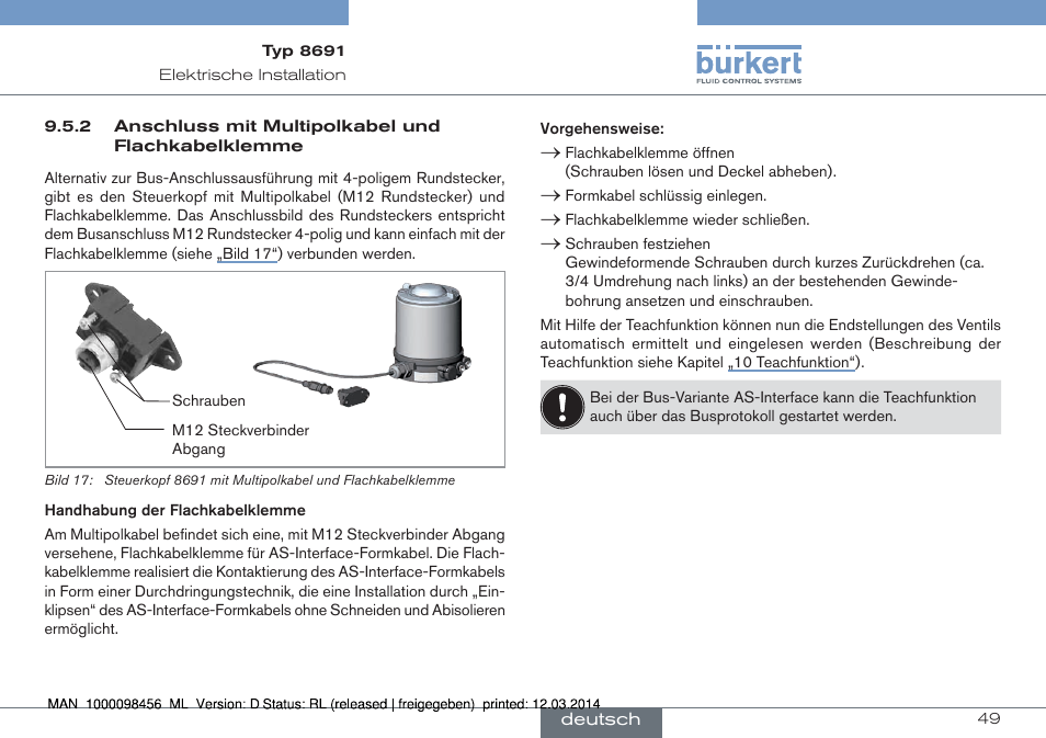 Burkert Type 8691 User Manual | Page 49 / 88