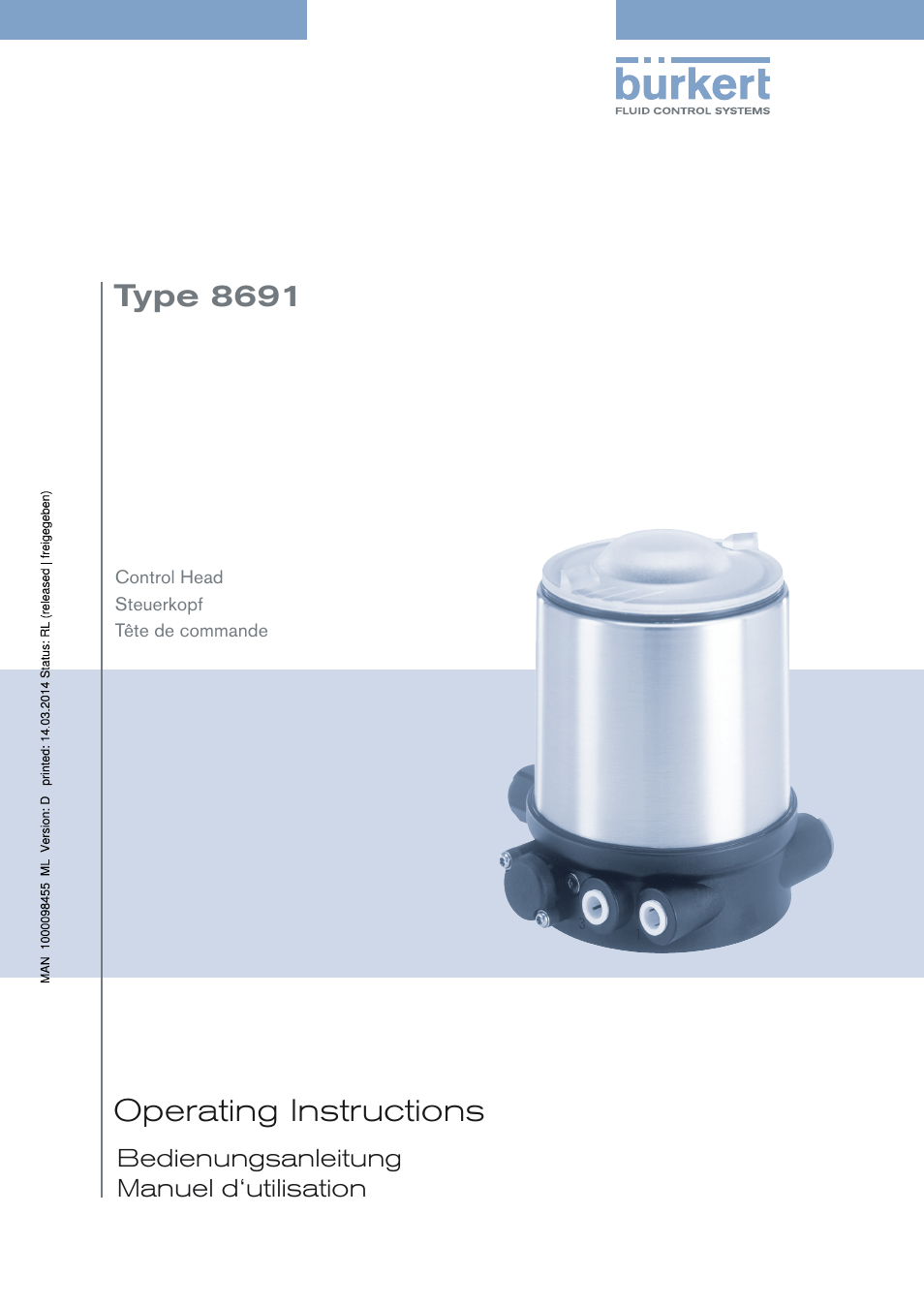 Burkert Type 8691 User Manual | 184 pages