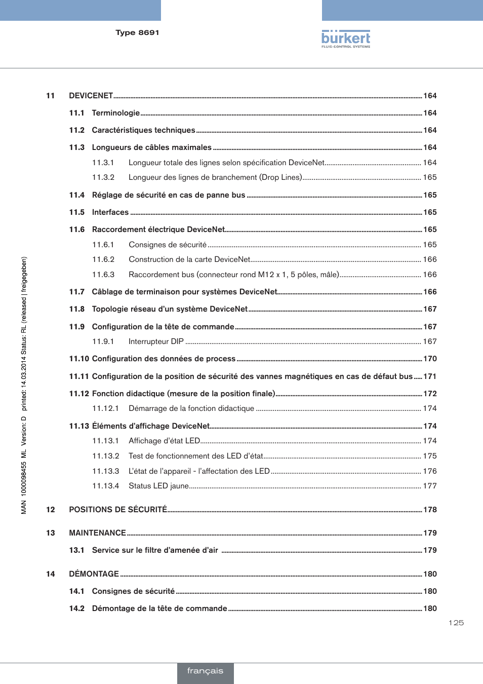 Burkert Type 8691 User Manual | Page 125 / 184