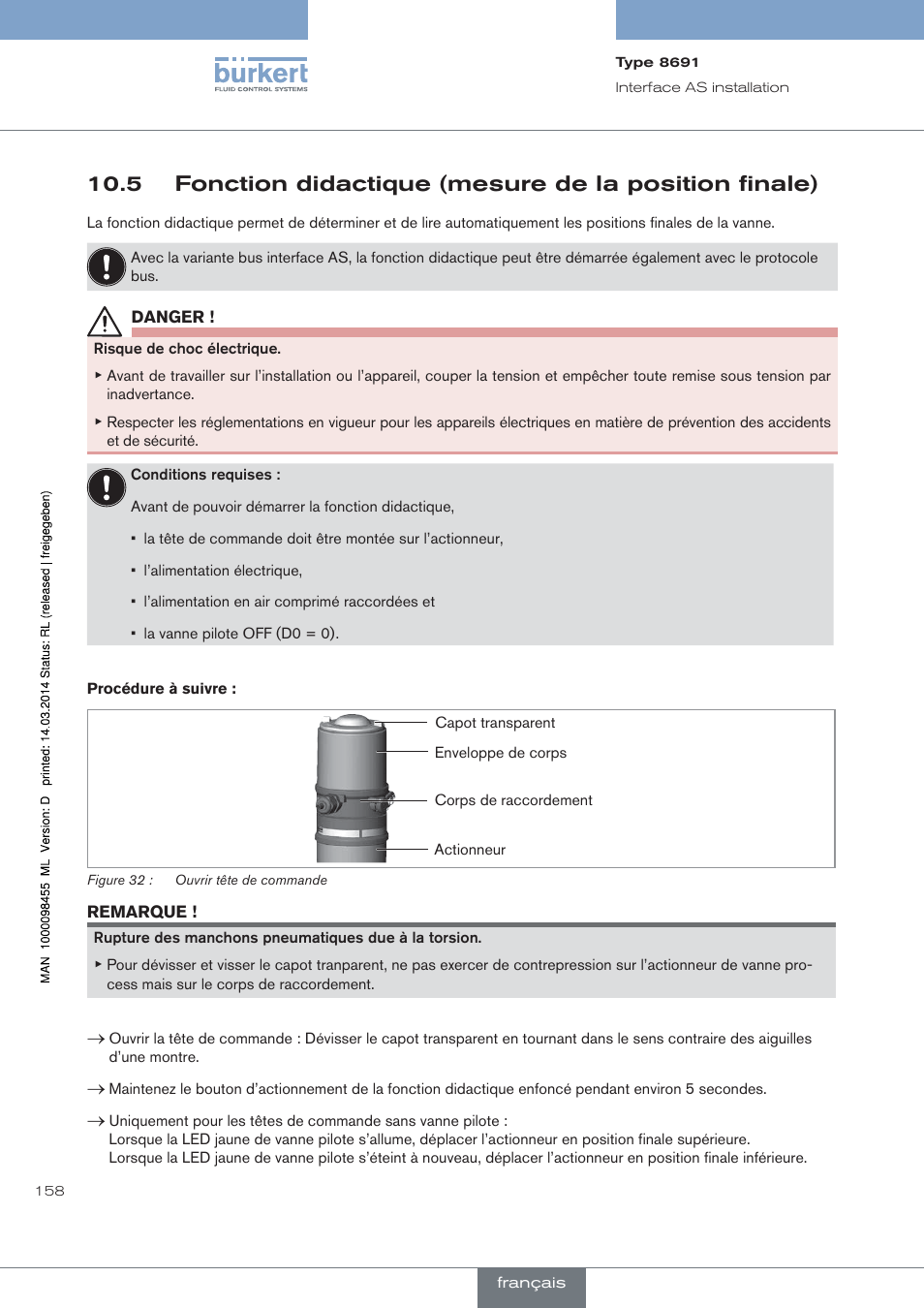 Burkert Type 8691 User Manual | Page 158 / 184