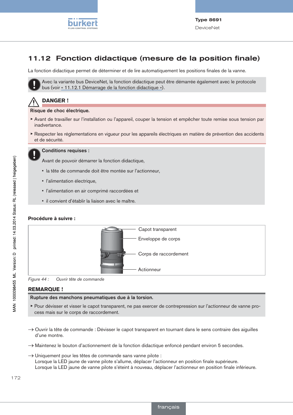 Burkert Type 8691 User Manual | Page 172 / 184