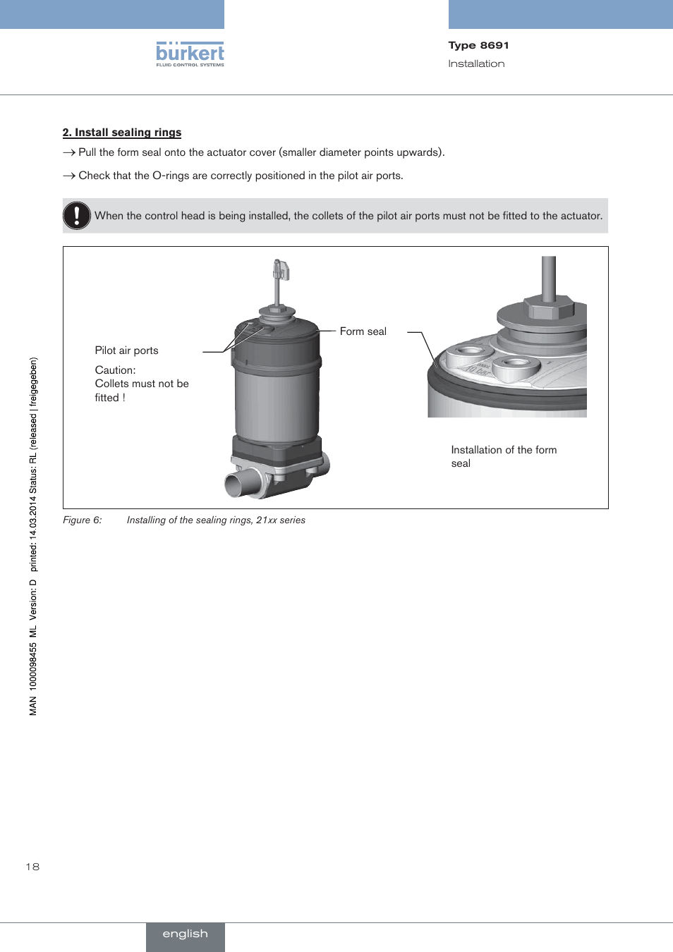 Burkert Type 8691 User Manual | Page 18 / 184