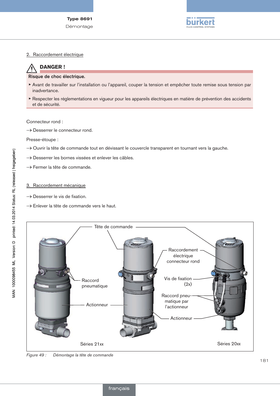 Burkert Type 8691 User Manual | Page 181 / 184