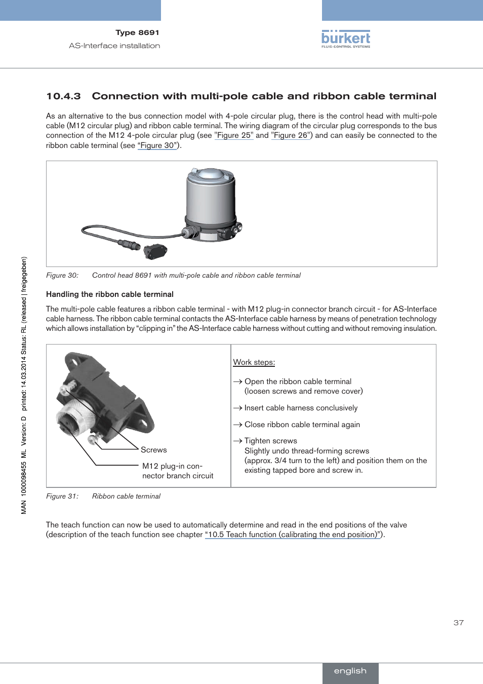 Burkert Type 8691 User Manual | Page 37 / 184