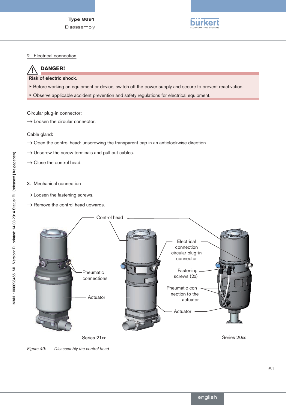 Burkert Type 8691 User Manual | Page 61 / 184