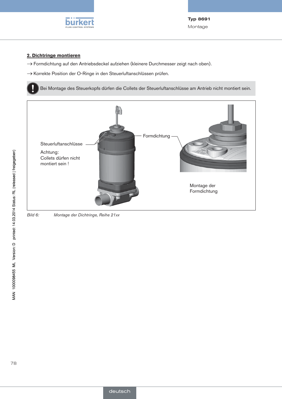 Burkert Type 8691 User Manual | Page 78 / 184