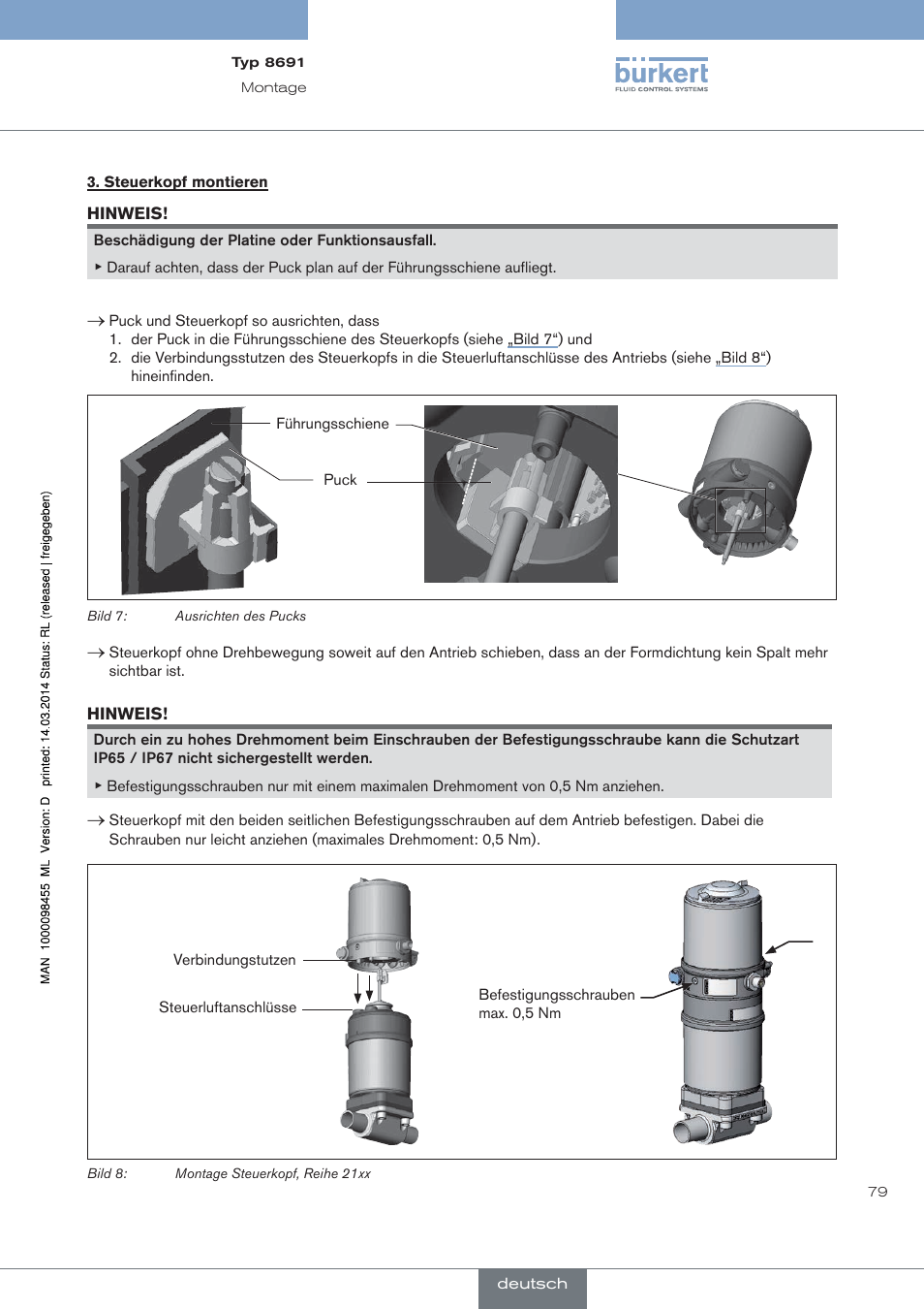 Burkert Type 8691 User Manual | Page 79 / 184