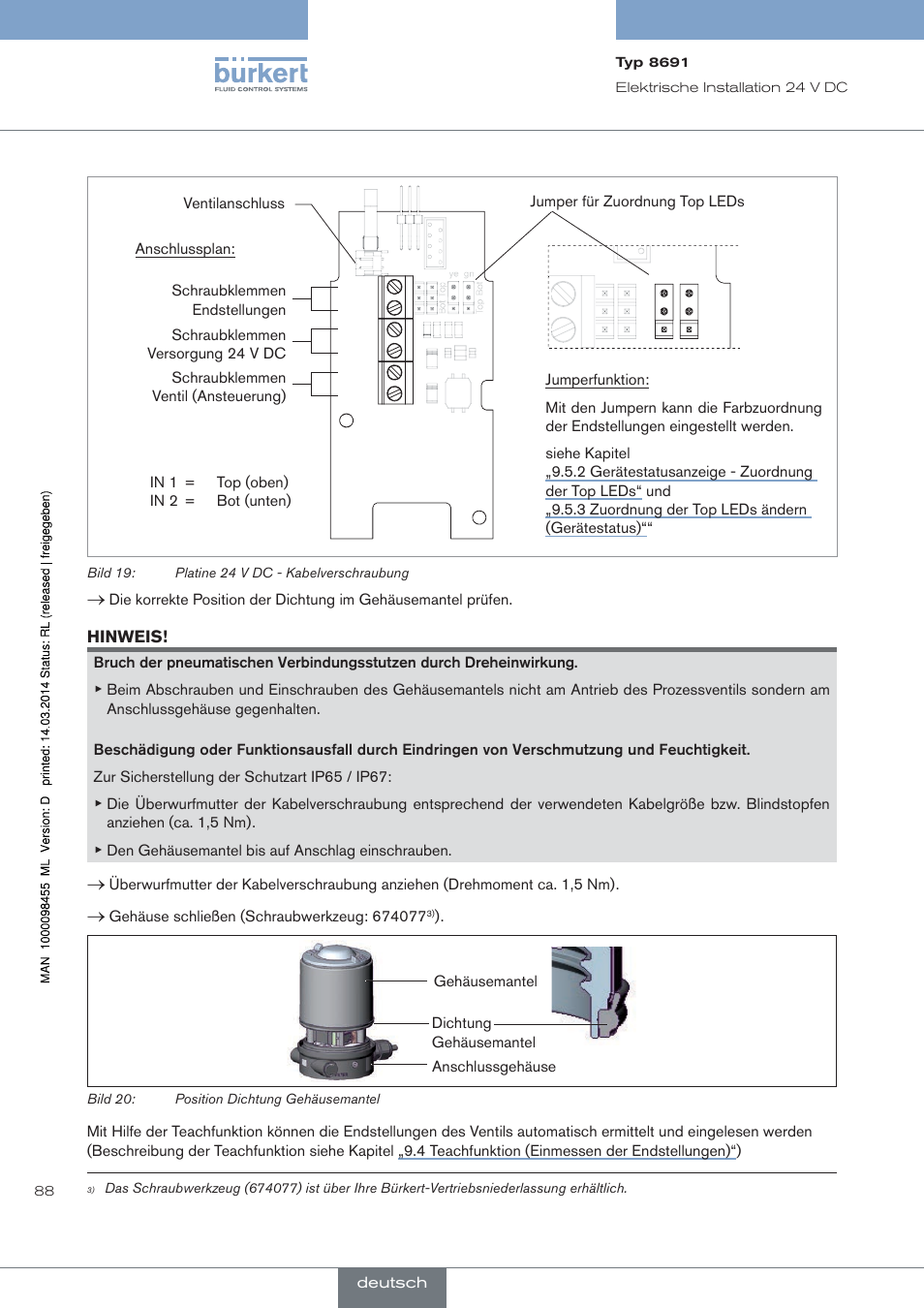 Burkert Type 8691 User Manual | Page 88 / 184