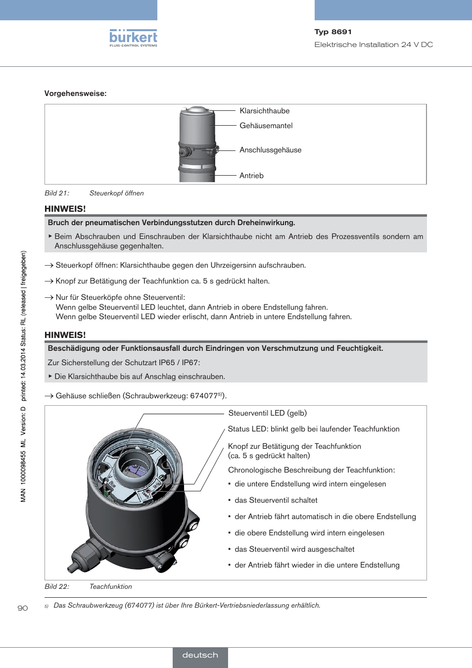 Burkert Type 8691 User Manual | Page 90 / 184