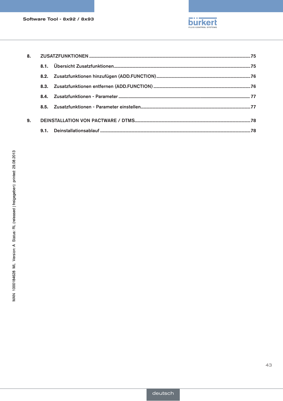 Burkert Type 8793 User Manual | Page 43 / 118