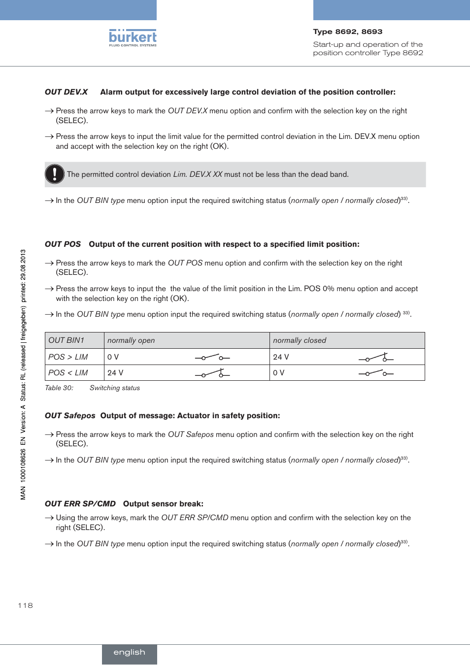 Burkert Type 8693 User Manual | Page 118 / 260