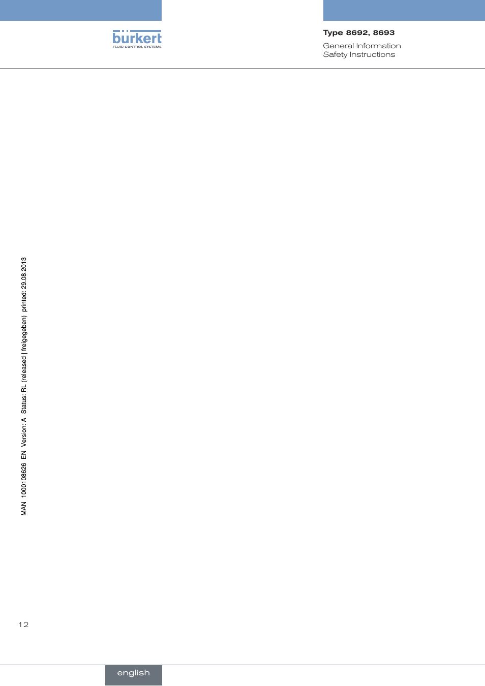 Burkert Type 8693 User Manual | Page 12 / 260