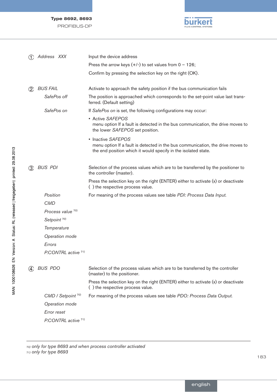 Burkert Type 8693 User Manual | Page 183 / 260