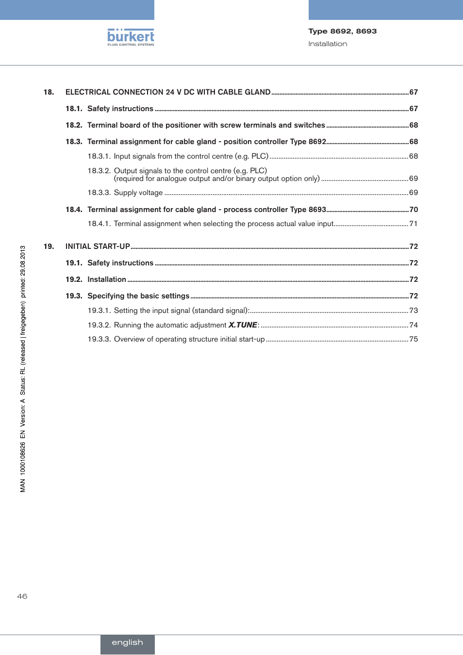 Burkert Type 8693 User Manual | Page 46 / 260