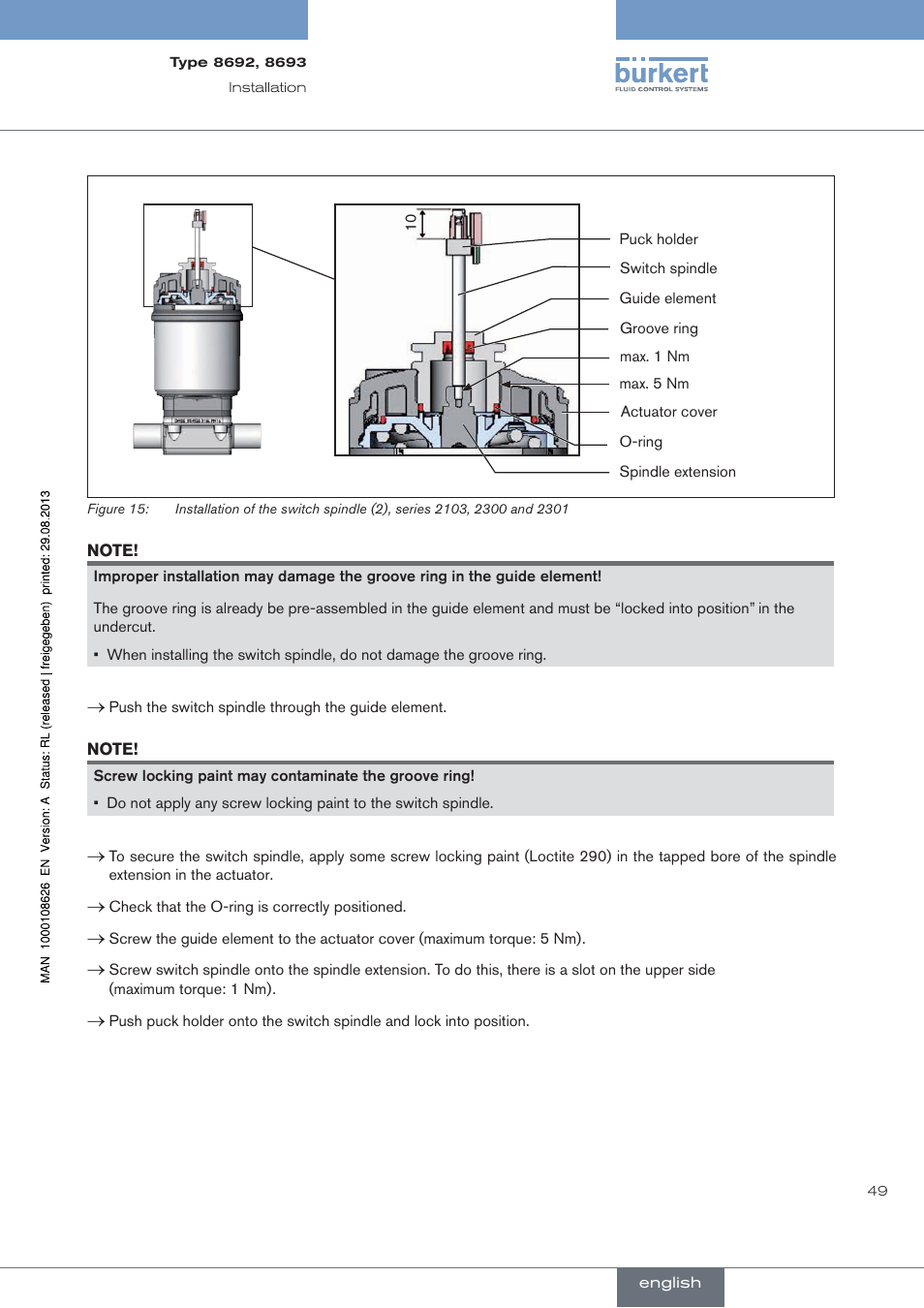 Burkert Type 8693 User Manual | Page 49 / 260