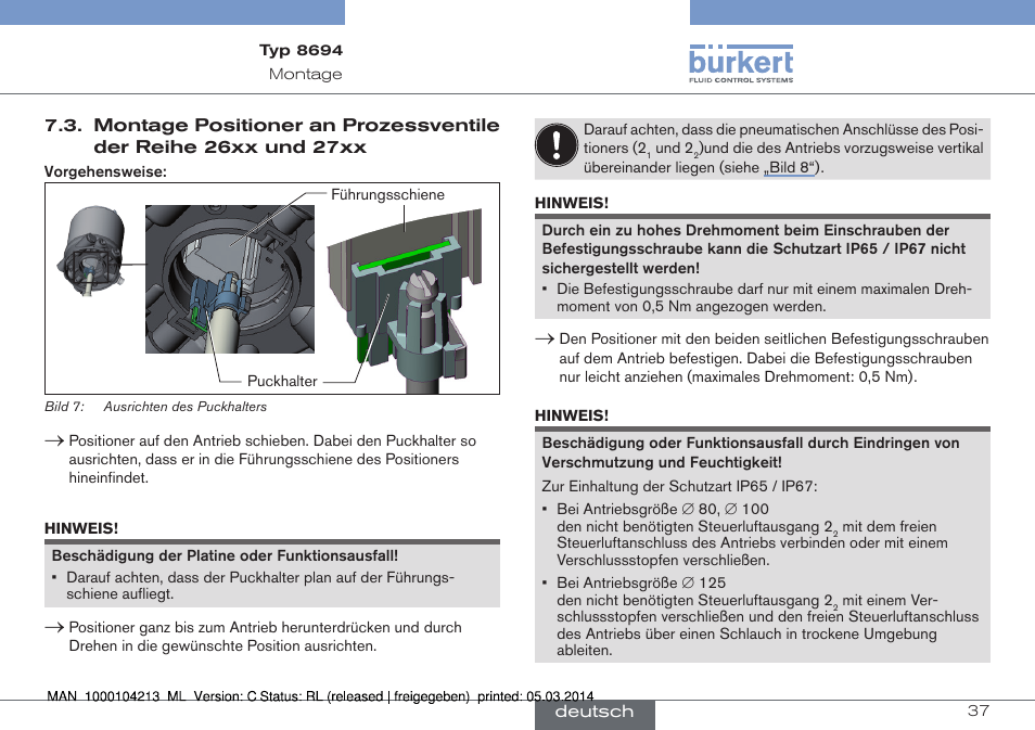 Und 27xx | Burkert Type 8694 User Manual | Page 37 / 76