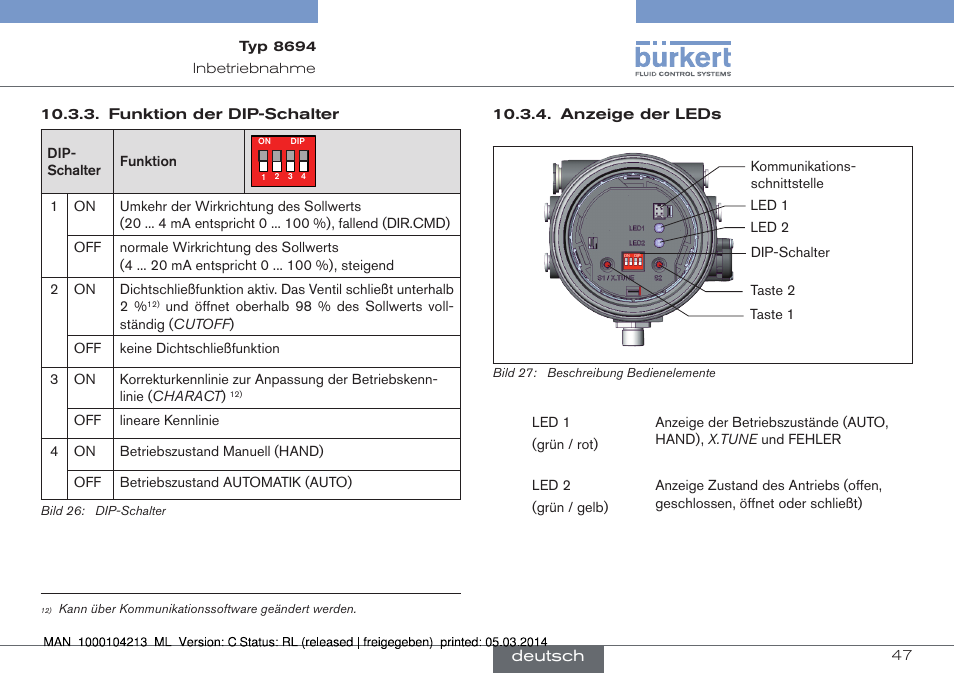 Burkert Type 8694 User Manual | Page 47 / 76