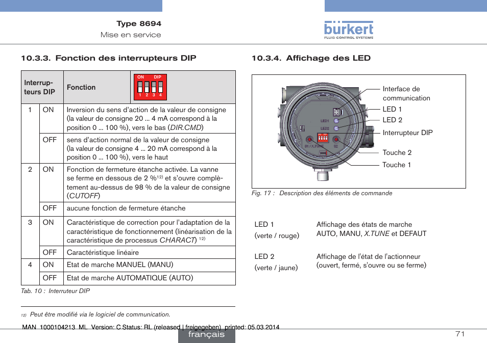 Burkert Type 8694 User Manual | Page 71 / 76