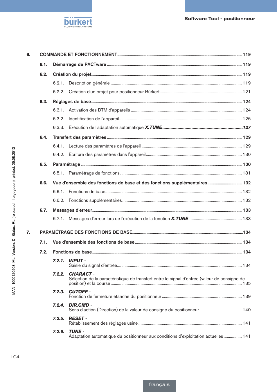 Burkert Type 8791 User Manual | Page 104 / 154