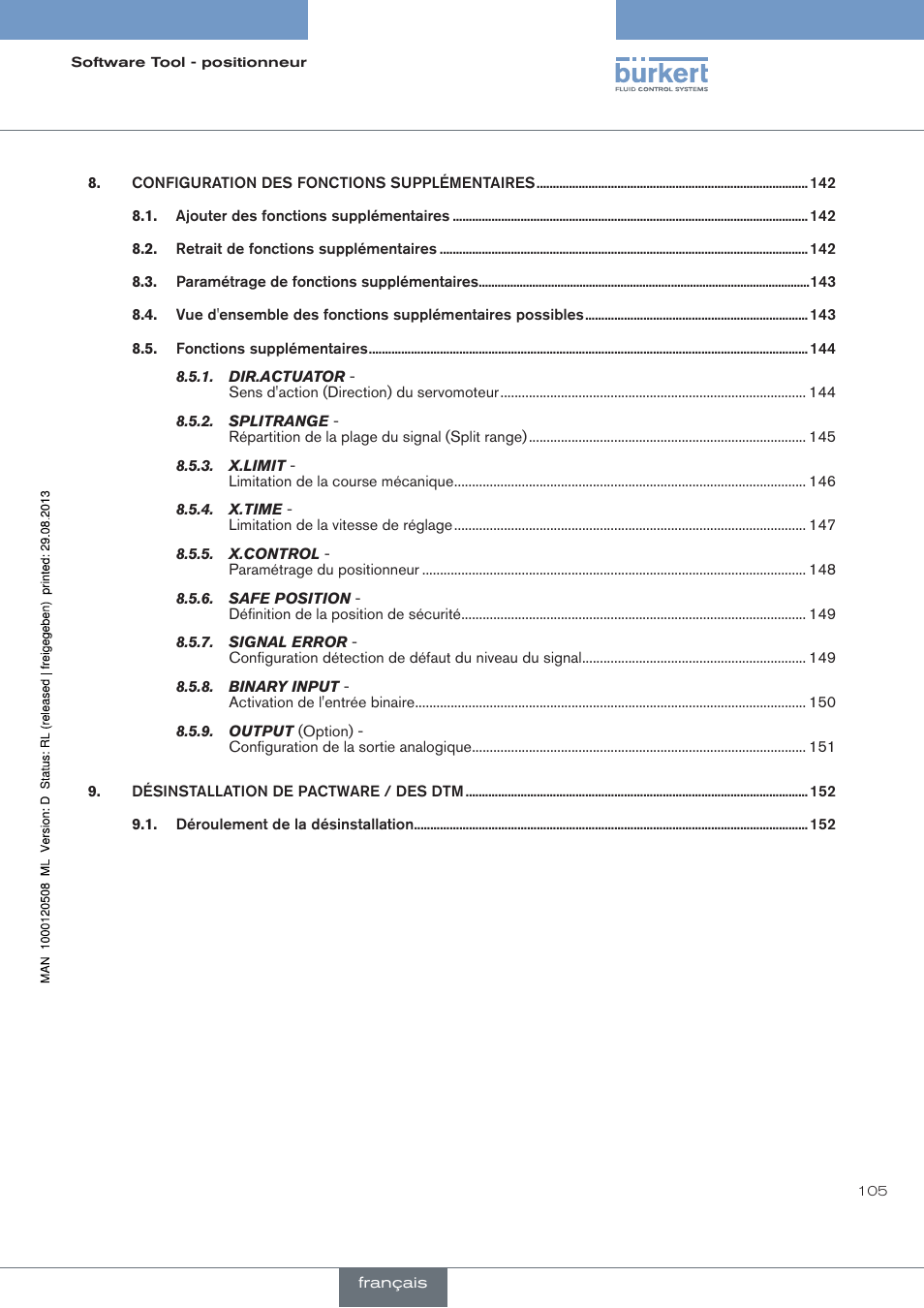 Burkert Type 8791 User Manual | Page 105 / 154