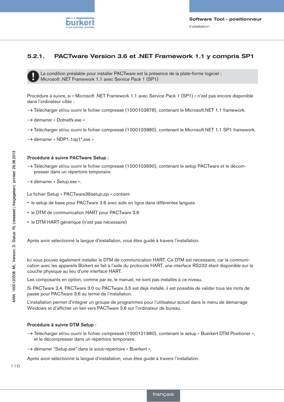 Burkert Type 8791 User Manual | Page 116 / 154