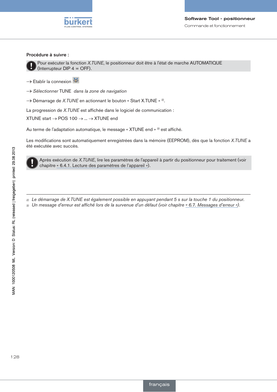 Burkert Type 8791 User Manual | Page 128 / 154