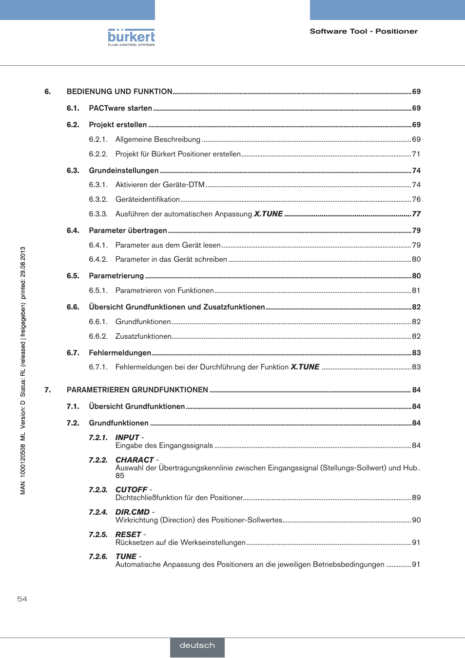 Burkert Type 8791 User Manual | Page 54 / 154