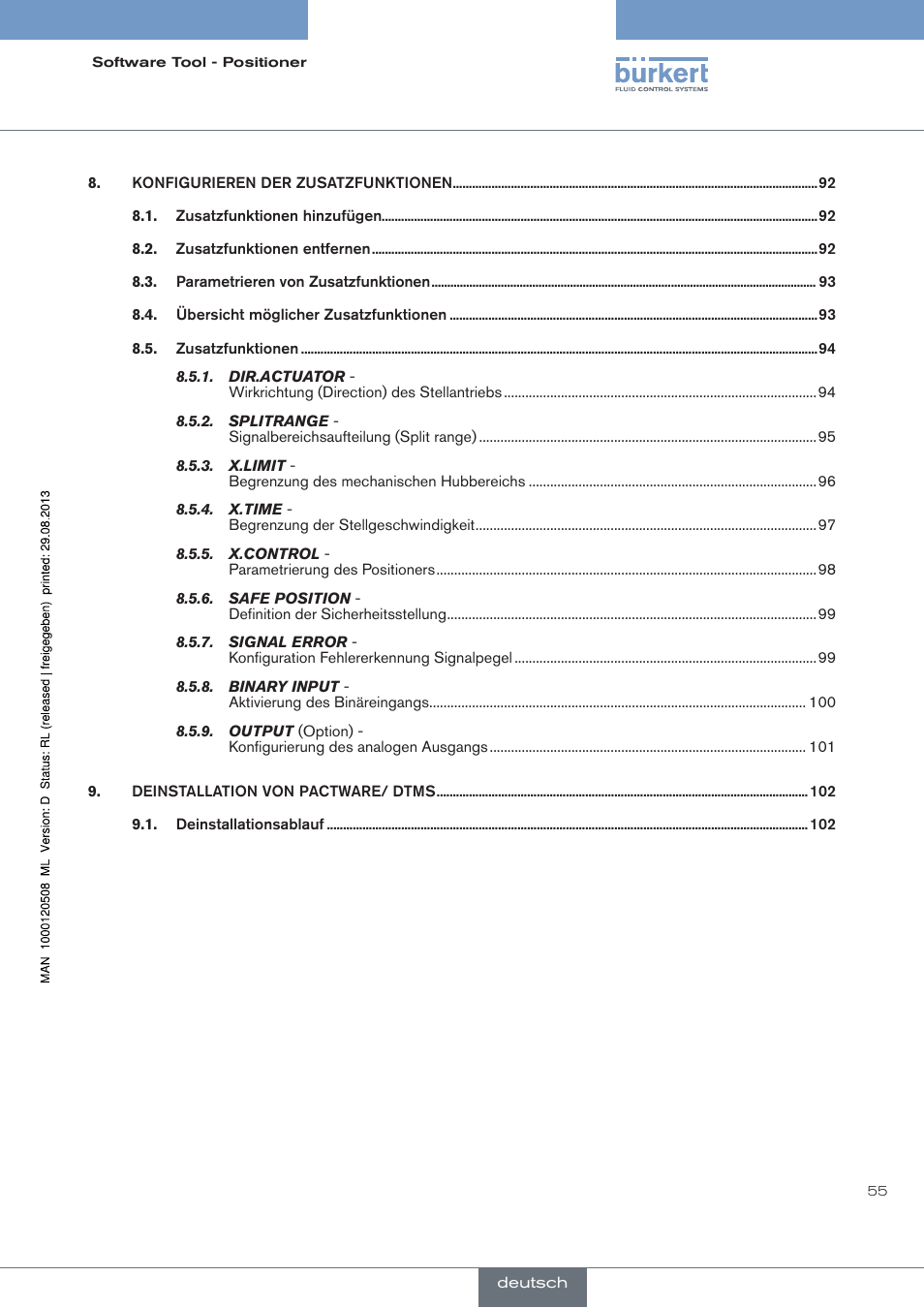 Burkert Type 8791 User Manual | Page 55 / 154