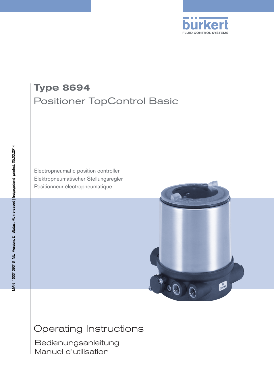 Burkert Type 8694 User Manual | 196 pages