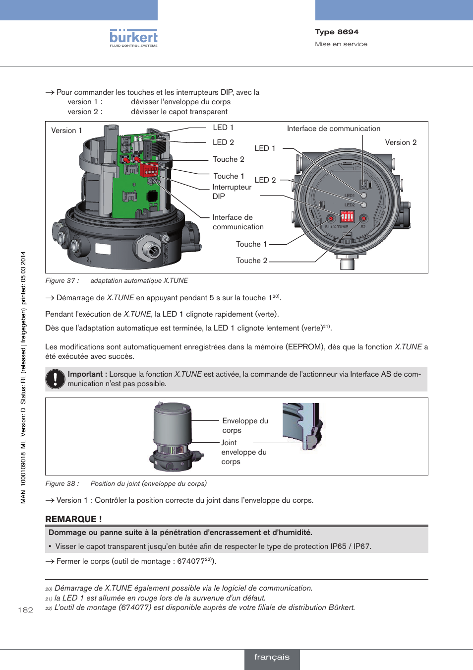 Burkert Type 8694 User Manual | Page 182 / 196