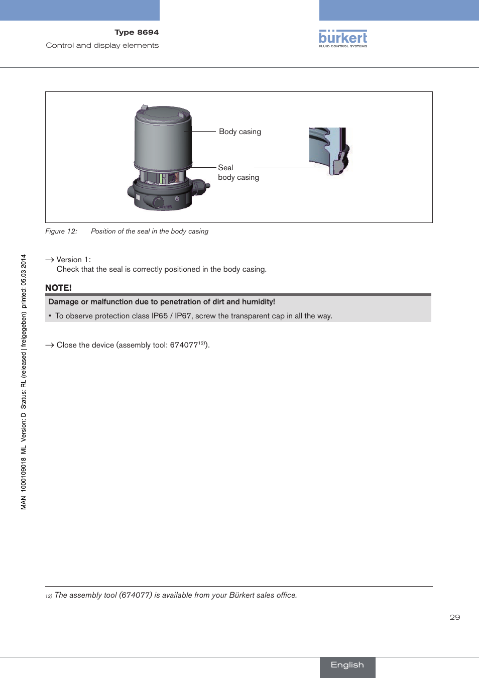 Burkert Type 8694 User Manual | Page 29 / 196