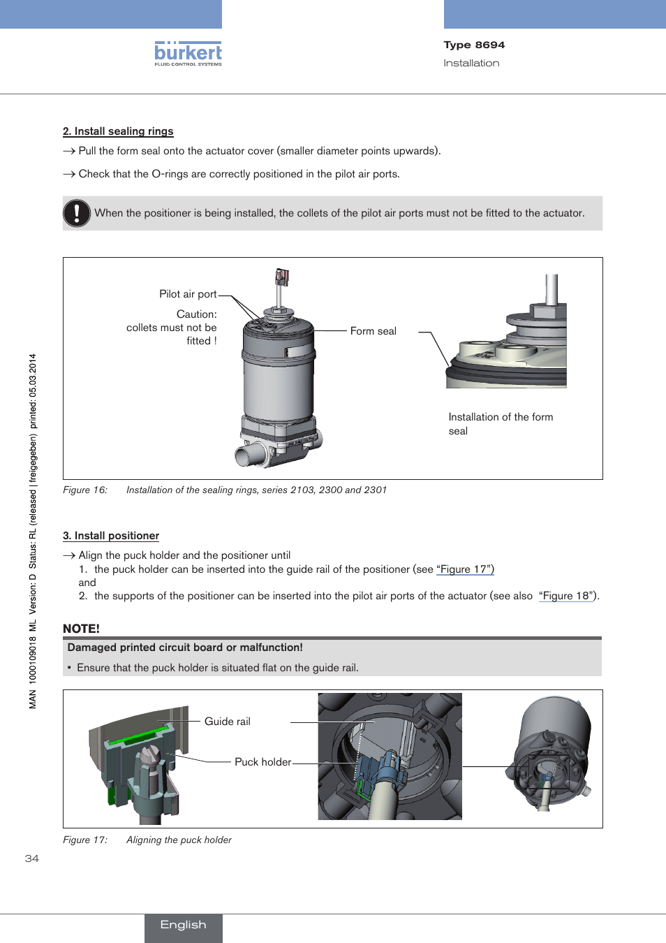 Burkert Type 8694 User Manual | Page 34 / 196