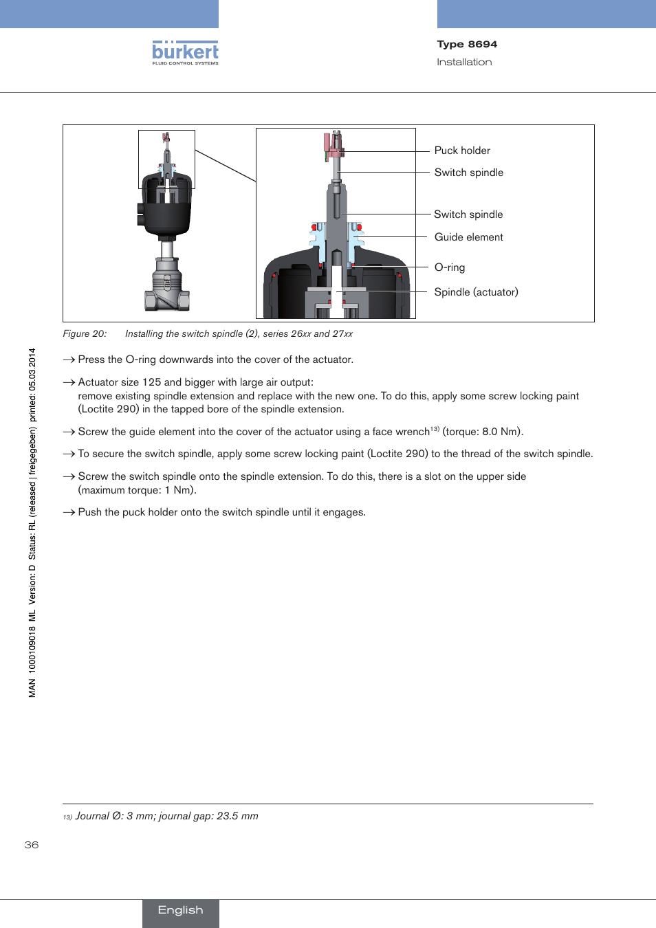 Burkert Type 8694 User Manual | Page 36 / 196