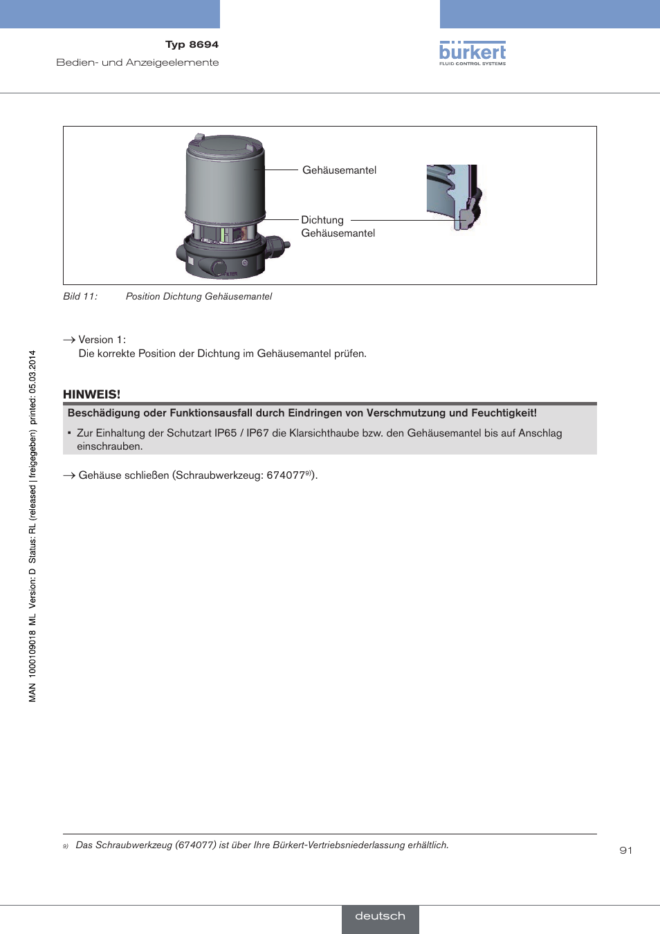 Burkert Type 8694 User Manual | Page 91 / 196
