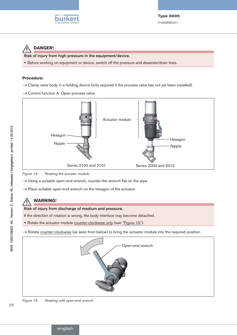 Burkert Type 8695 User Manual | Page 26 / 186