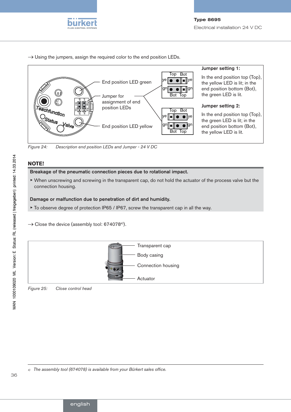 Burkert Type 8695 User Manual | Page 36 / 186