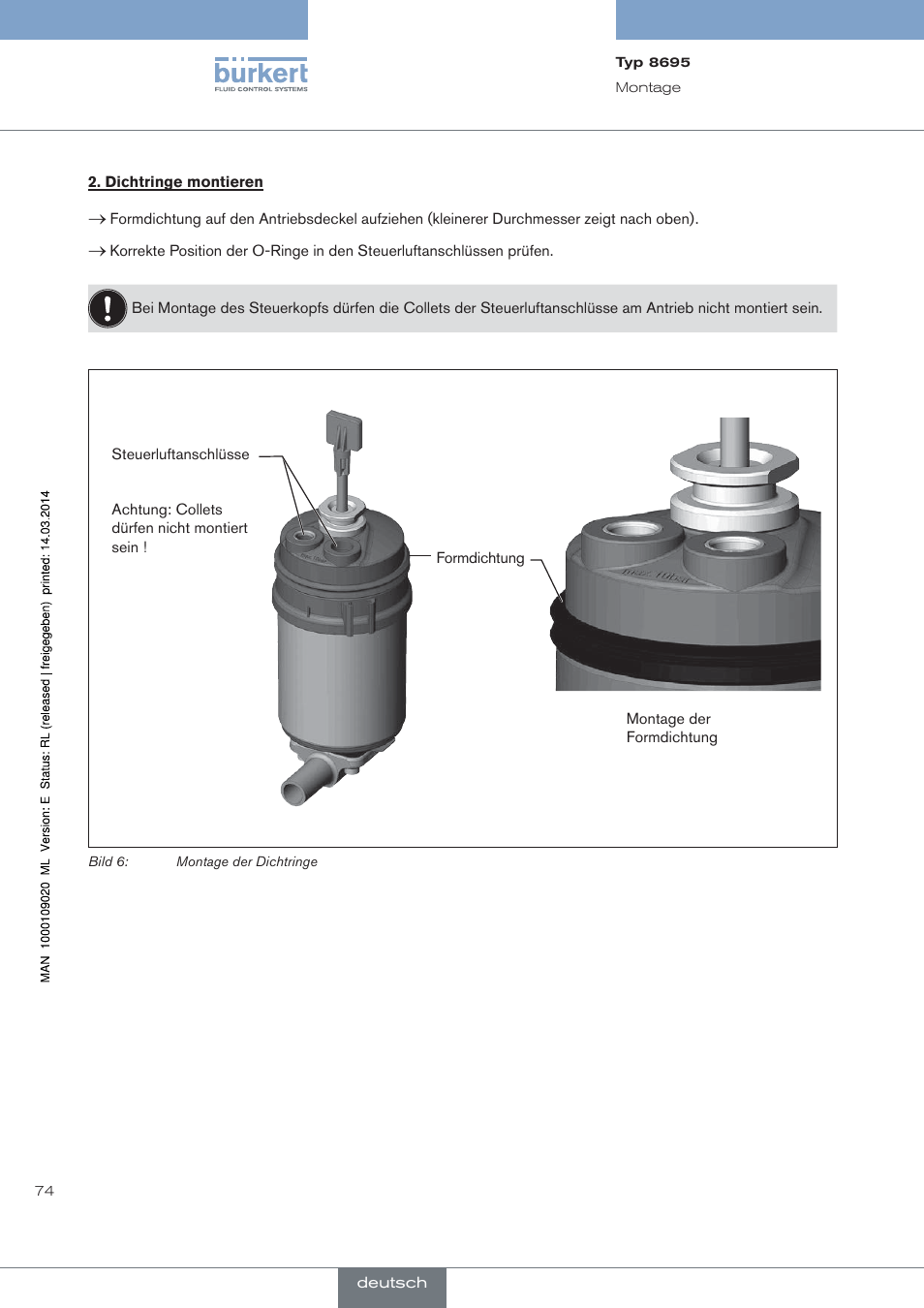 Burkert Type 8695 User Manual | Page 78 / 186