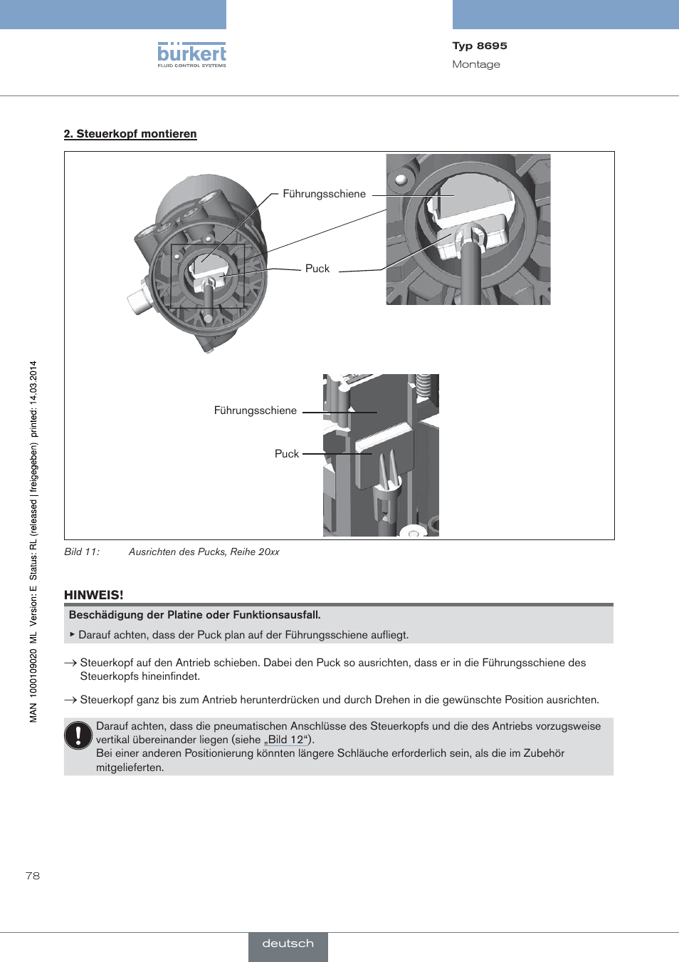 Burkert Type 8695 User Manual | Page 82 / 186