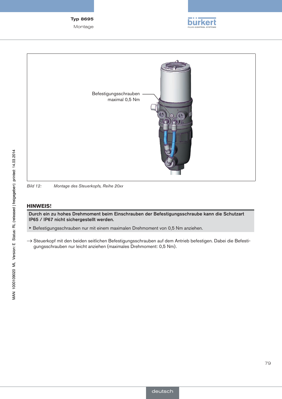 Burkert Type 8695 User Manual | Page 83 / 186