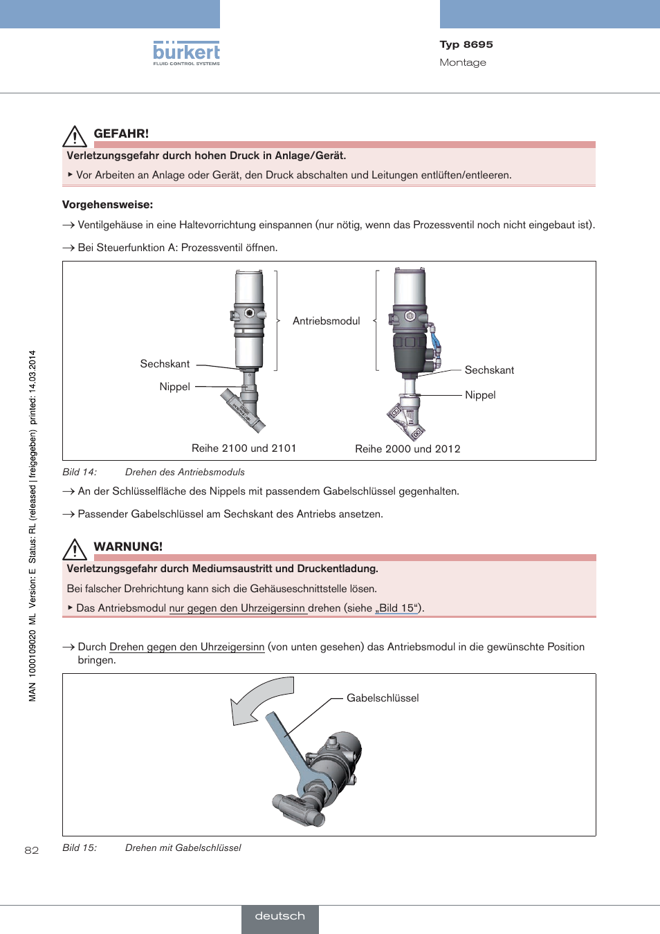 Burkert Type 8695 User Manual | Page 86 / 186