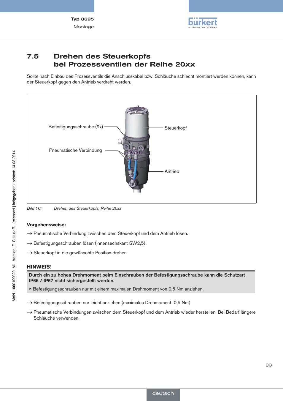 Burkert Type 8695 User Manual | Page 87 / 186