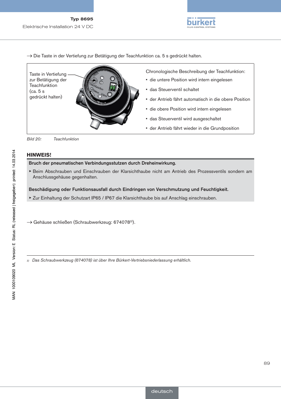 Burkert Type 8695 User Manual | Page 93 / 186