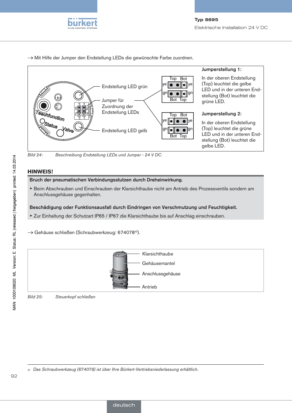Burkert Type 8695 User Manual | Page 96 / 186